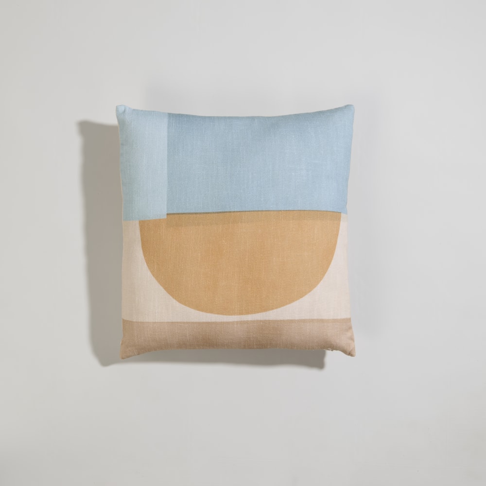 Housse de coussin en coton motifs géométriques multicolores 40x40