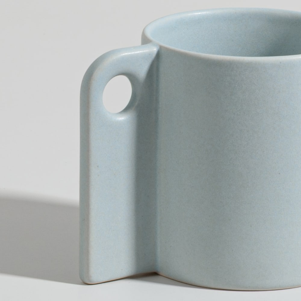 Mug en céramique bleu clair - Maisons du Monde
