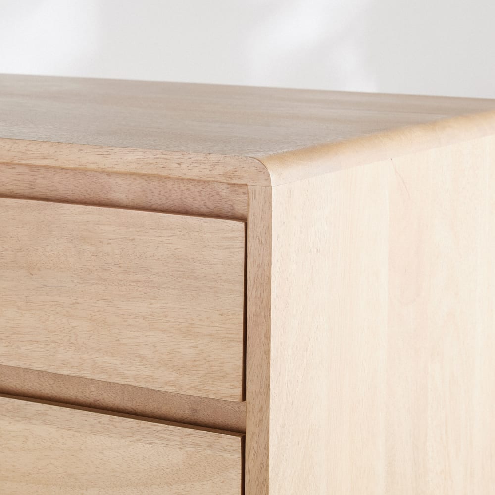 Commode haute 4 tiroirs en bois de manguier L90 — vue 4