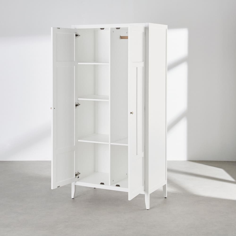 Armoire blanche, L90 cm — vue 3