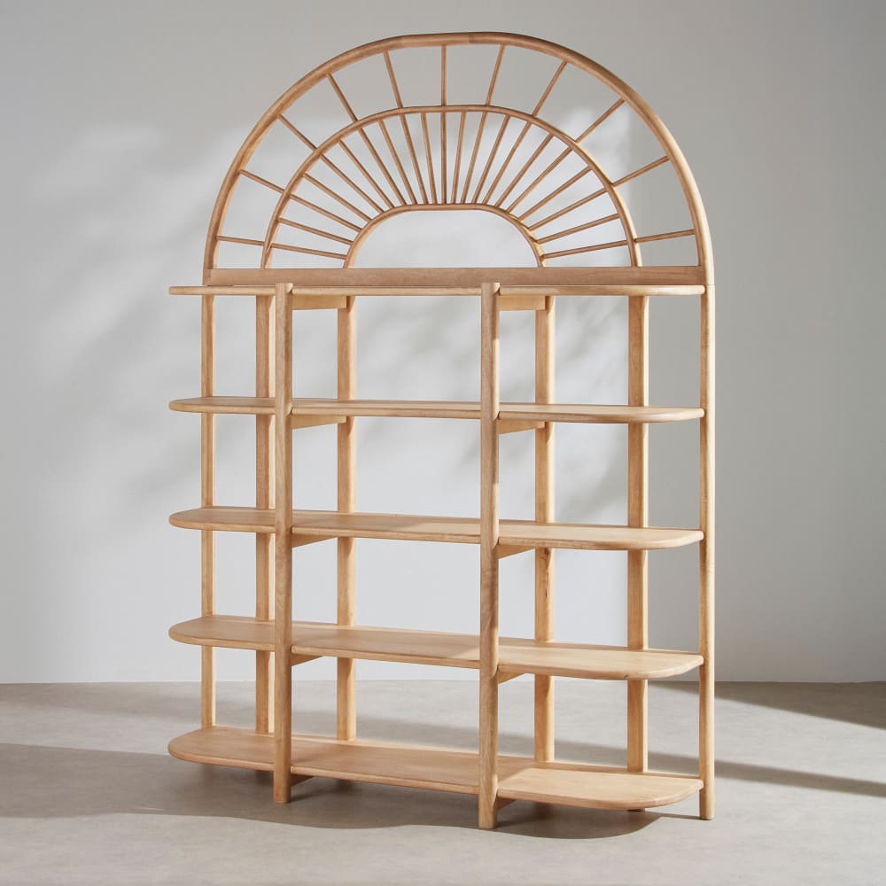 Etagère arche en bois de manguier L158