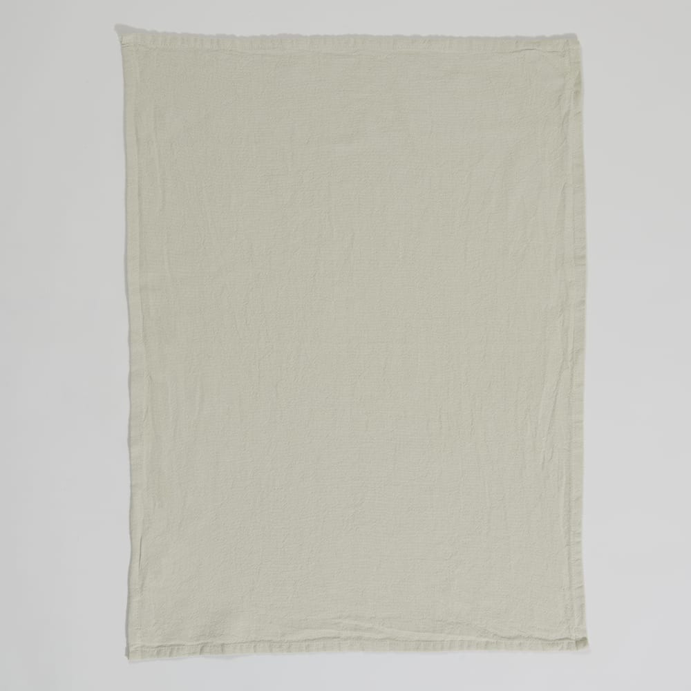 Torchon en coton vert sauge 50x70
