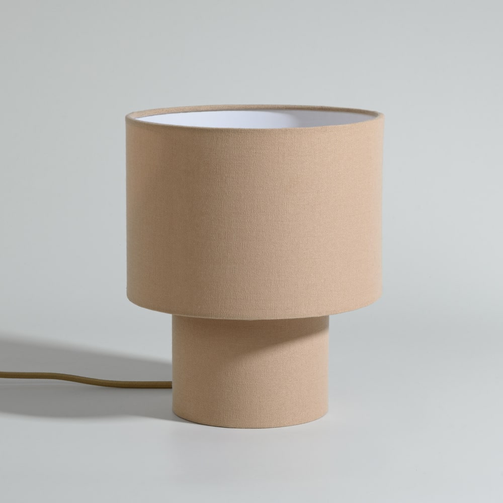 Lampe en polyester recyclé crème