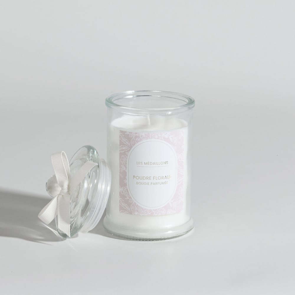 Duftkerze „Blumenherz“ im Glas - Maisons Du Monde