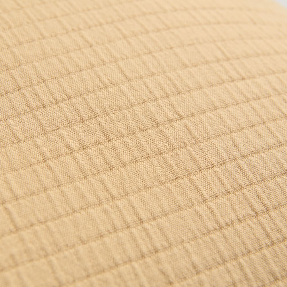 Housse de coussin en coton texturé sable 40x40 — vue 3