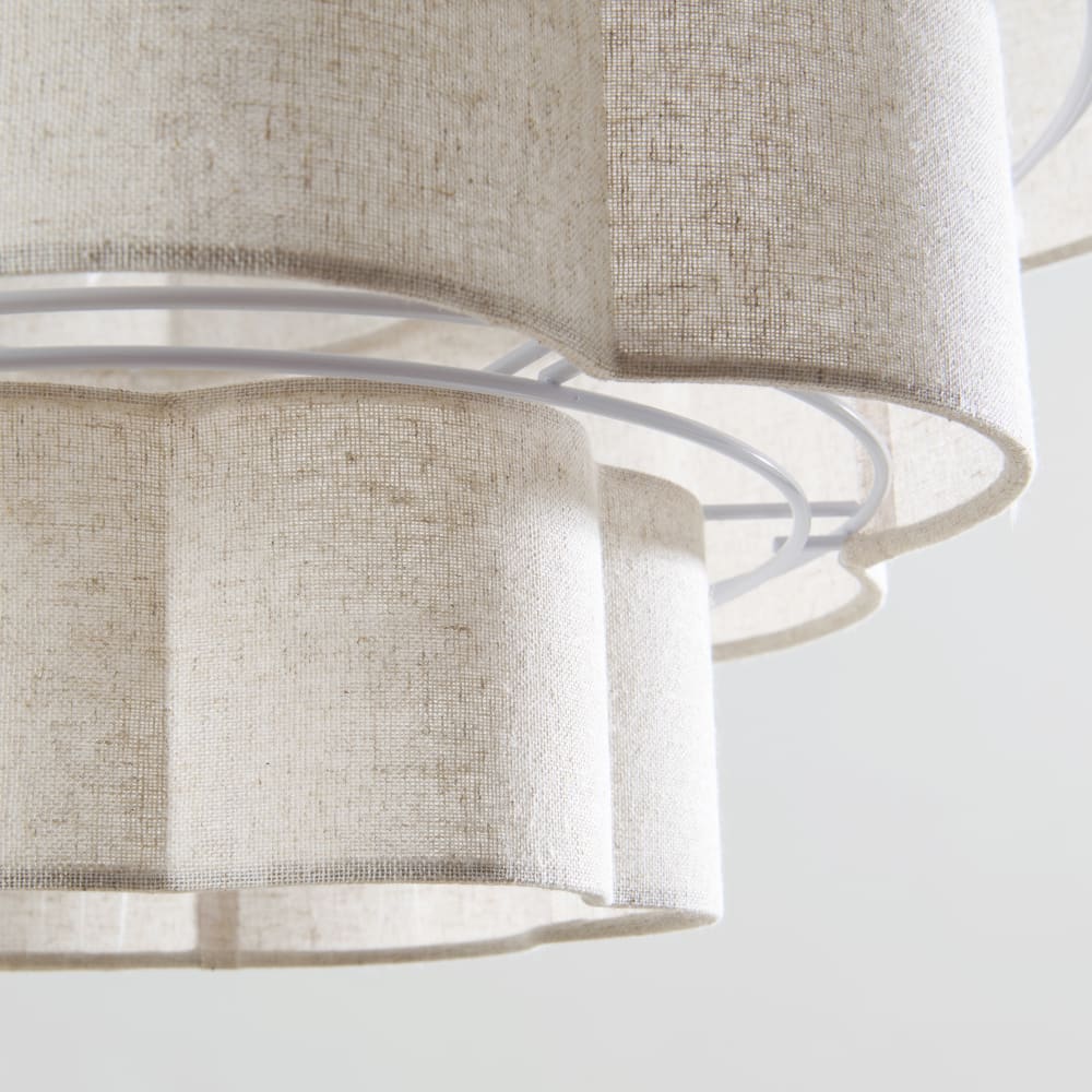 Suspension 3 étages crème, Ø60 cm — vue 4