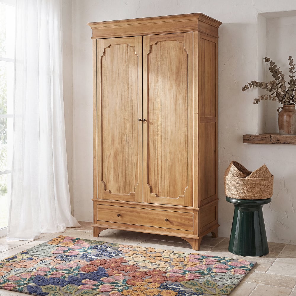 Armoire 2 portes 1 tiroir, L104 cm Armoire 2 portes 1 tiroir, L104 cm