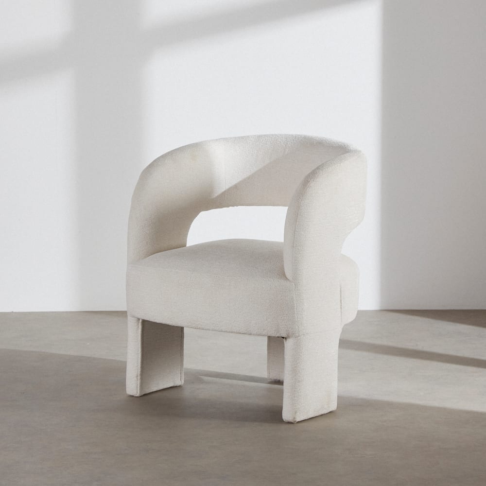Fauteuil tripode écru