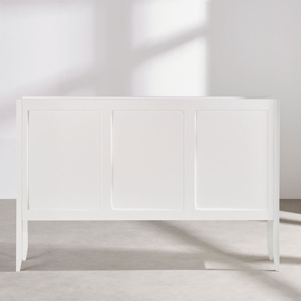 Tête de lit 166 avec rangement blanche