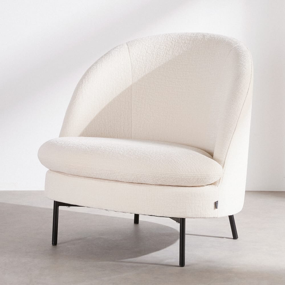 fauteuil en tissu texturé