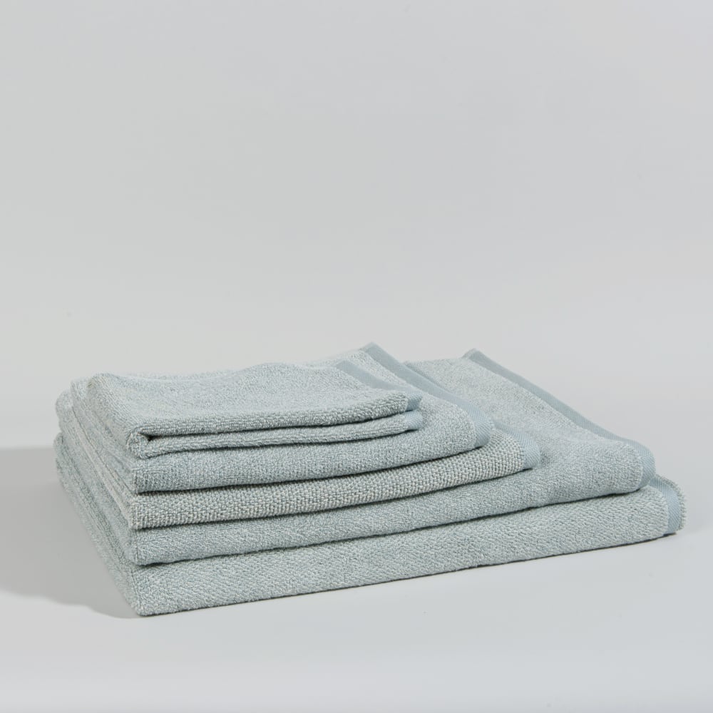 Blaues Badetuch aus Bio-Baumwolle, 100 x 150 - Maisons Du Monde