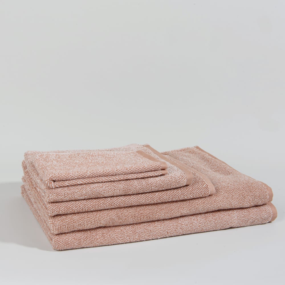Essuie-mains en coton bio beige 30x50 — vue 3
