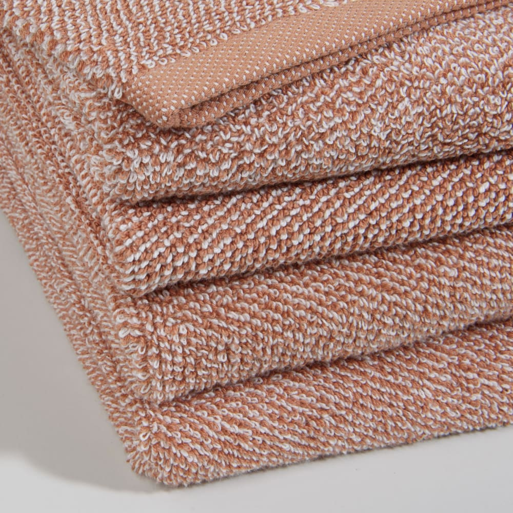 Essuie-mains en coton bio beige 30x50 — vue 4