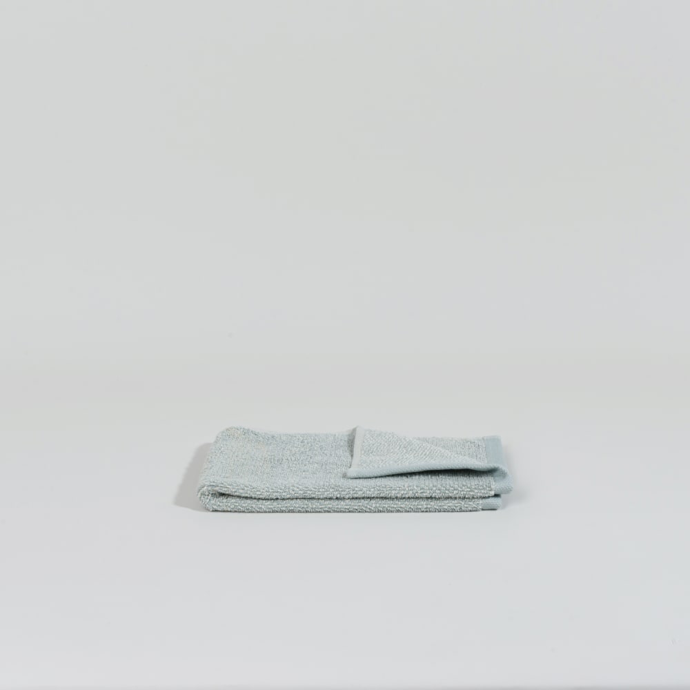 Essuie-mains en coton bio bleu 30x50