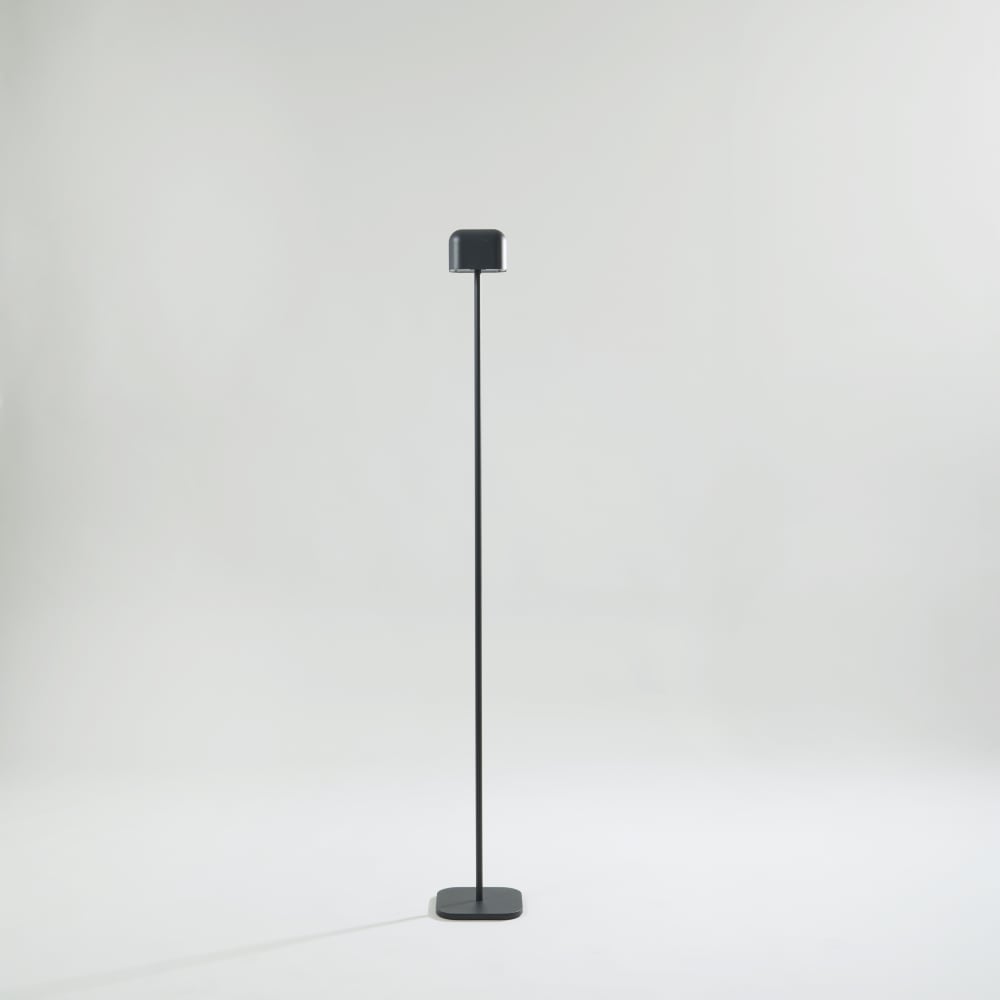 Lampadaire extérieur tactile noir H120