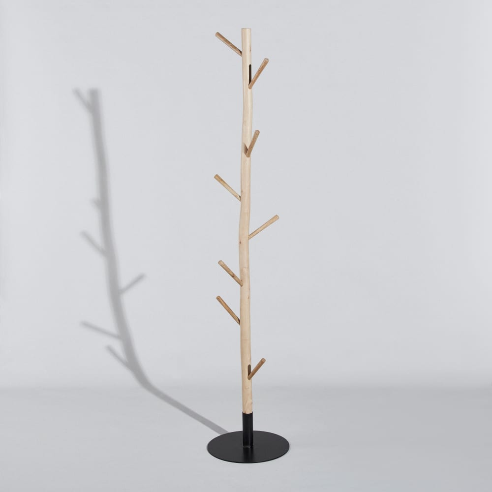 Porte-manteau tronc d'arbre