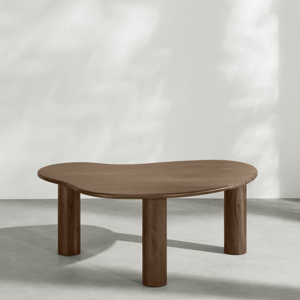 Table basse en bois d'acacia massif, L96 cm