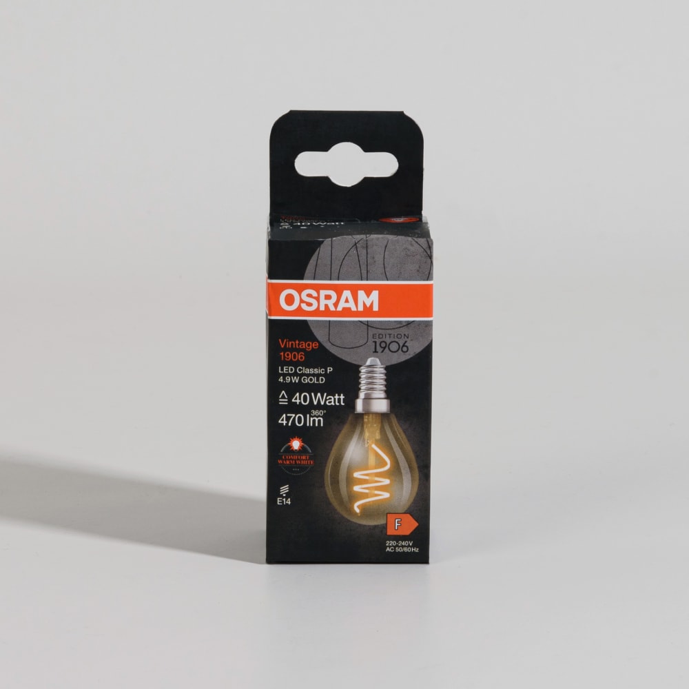 Ampoule LED à filament lumière blanche chaude E14 40W