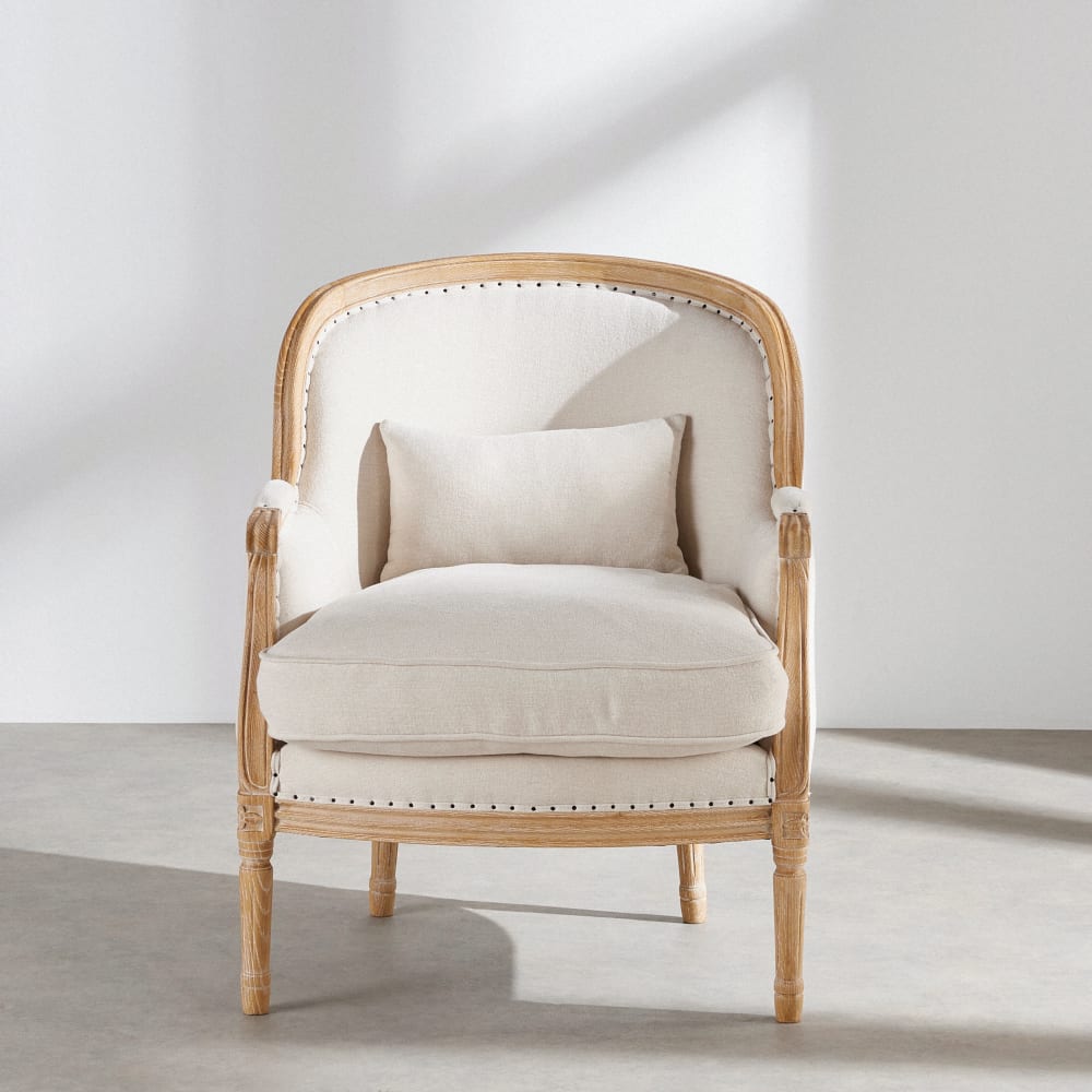Sessel aus Eschenholz und beigefarbenem Seil - Maisons Du Monde
