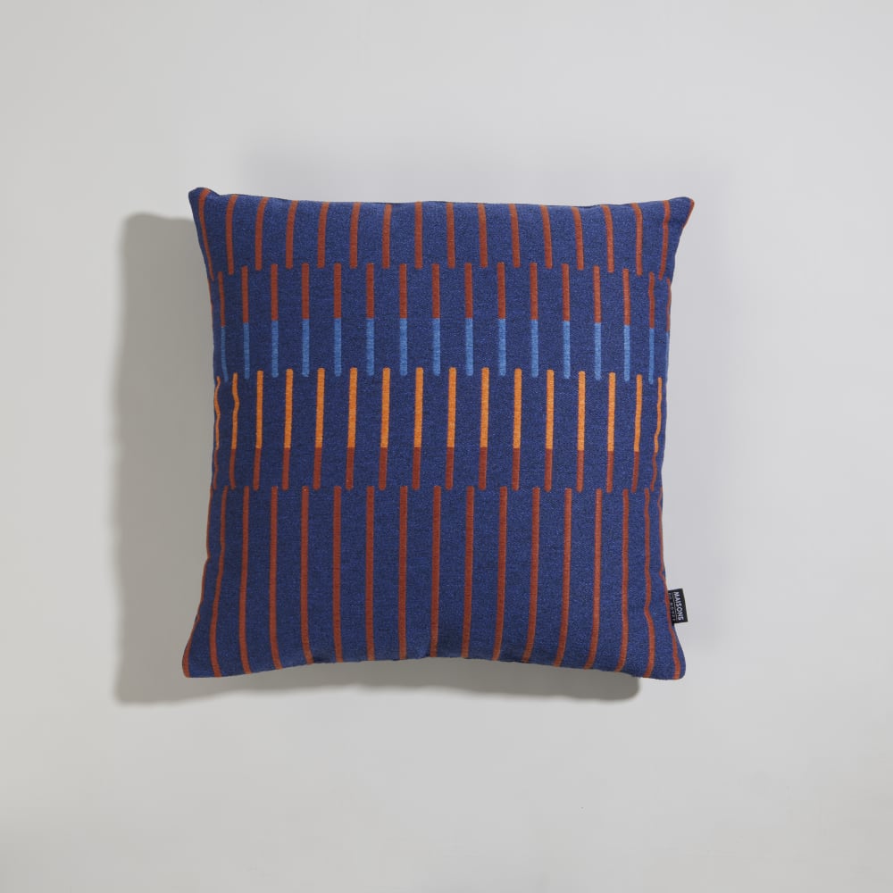 Coussin de jardin tissé jacquard motifs multicolores 45x45