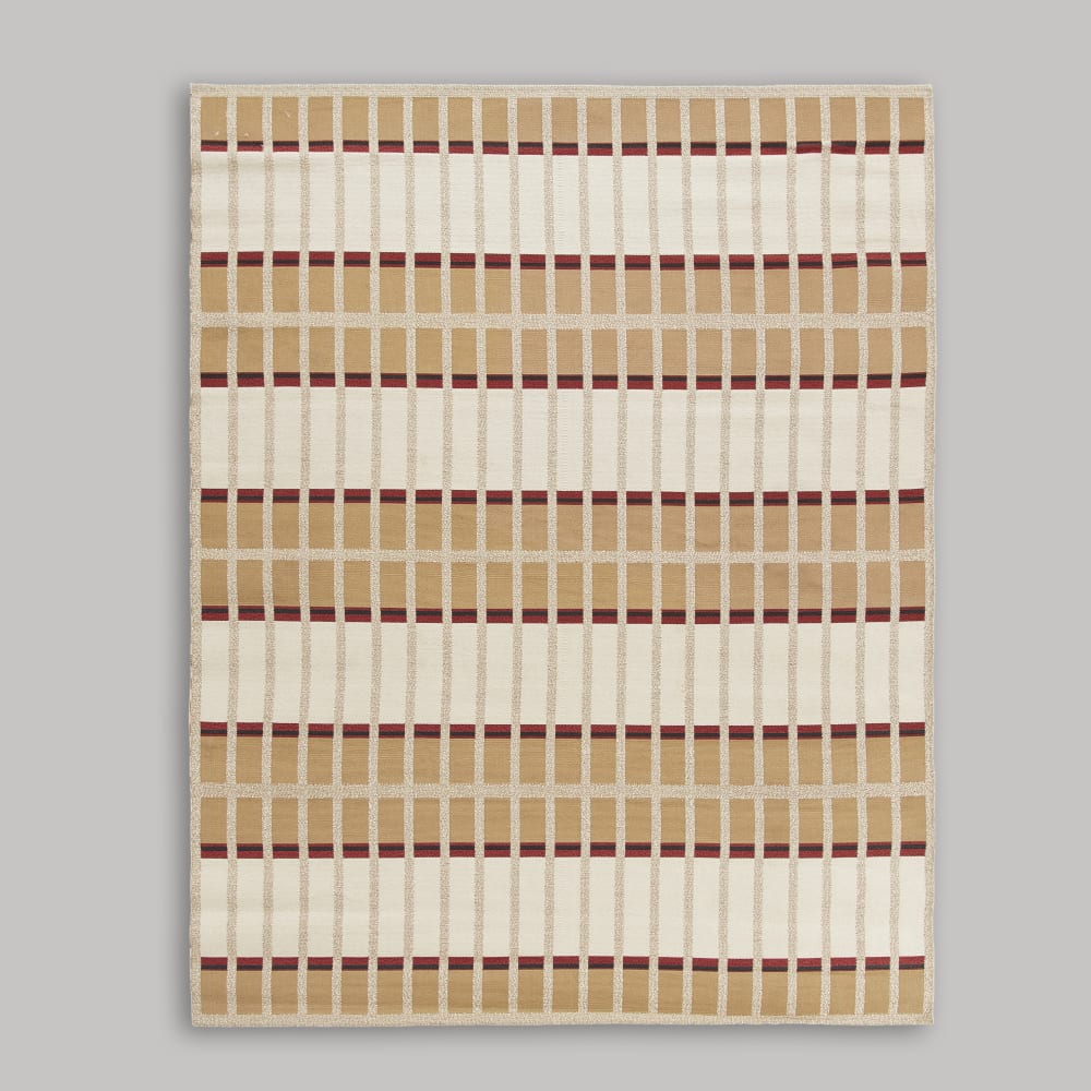 Tapis d'extérieur tissé motifs multicolores, 160x230 cm