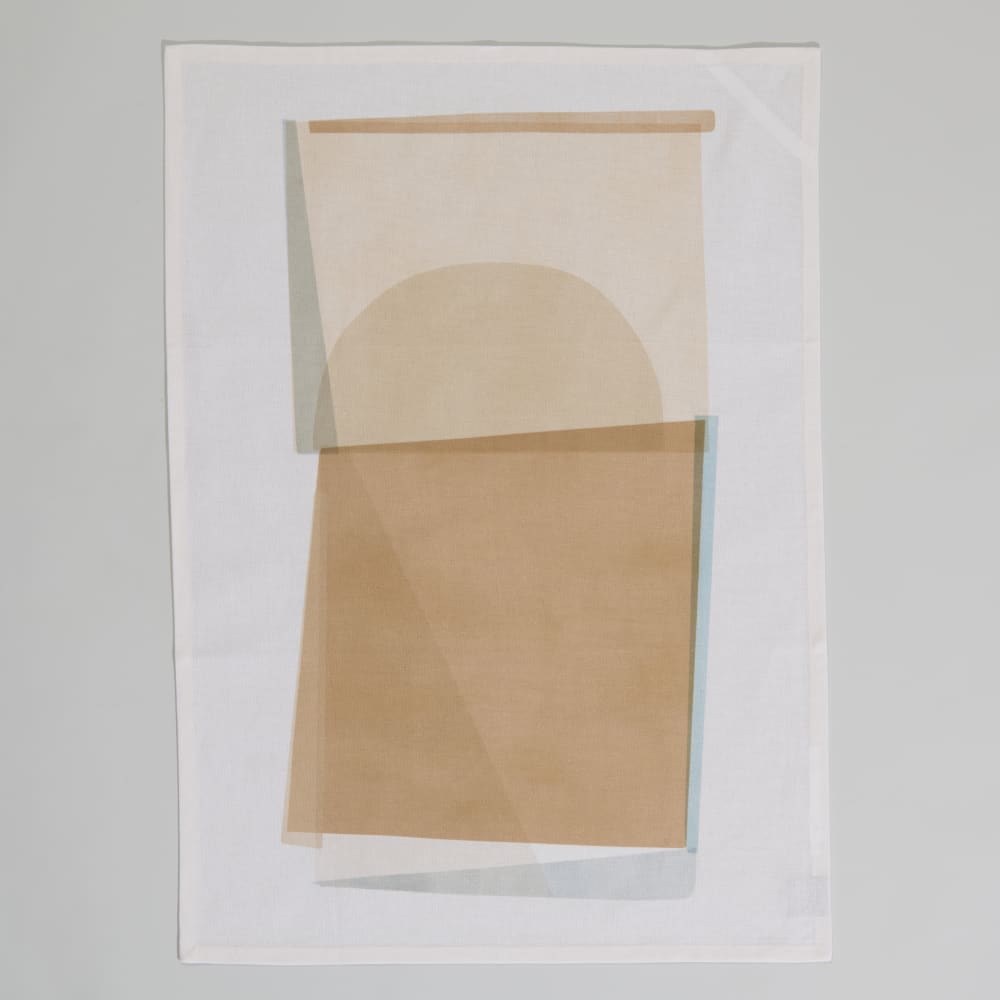 Torchon en coton imprimé multicolore 50x70