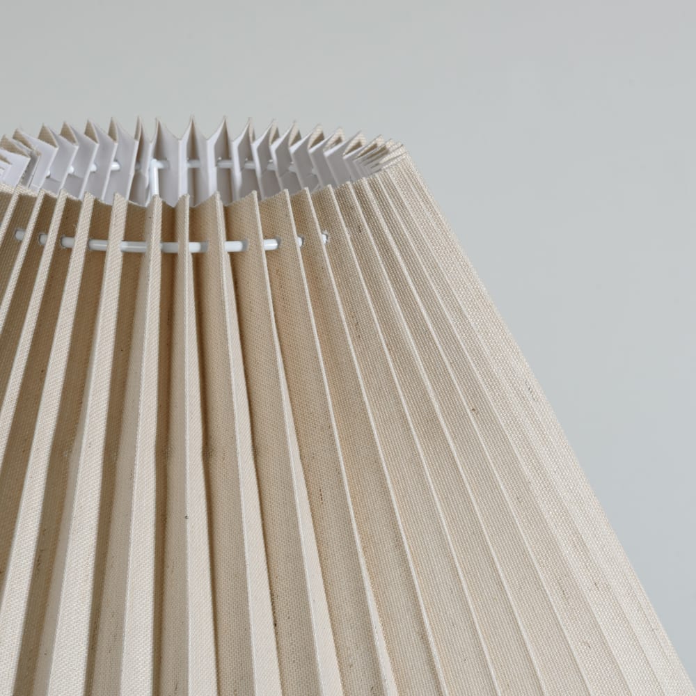 Lampe plissée beige, H40 cm — vue 3
