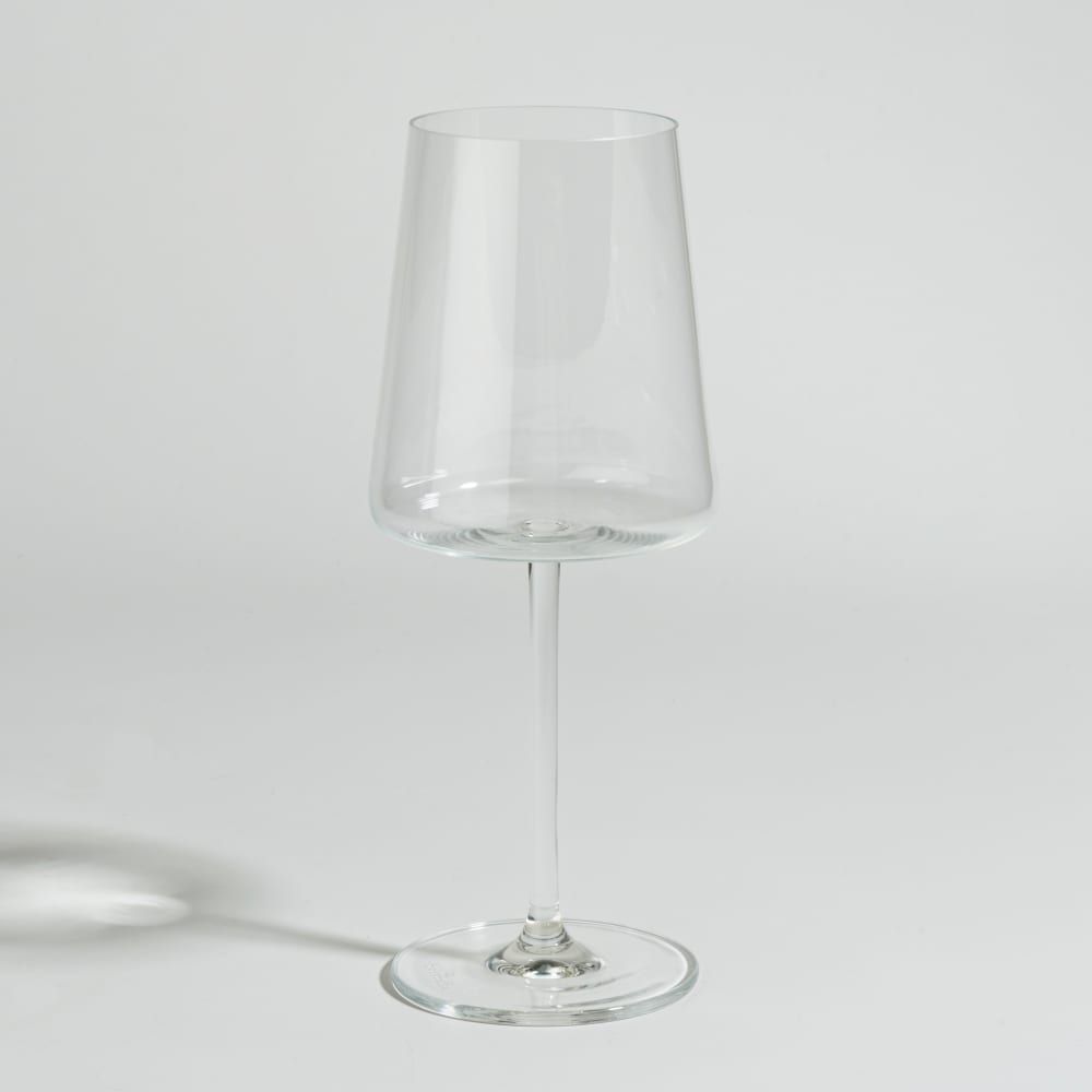 Verre à pied en verre transparent