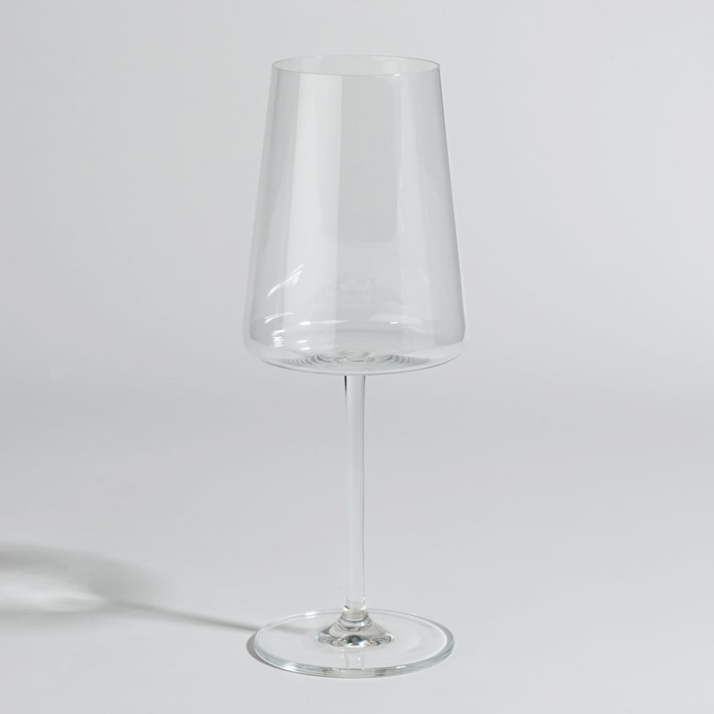 Verre à pied en verre transparent
