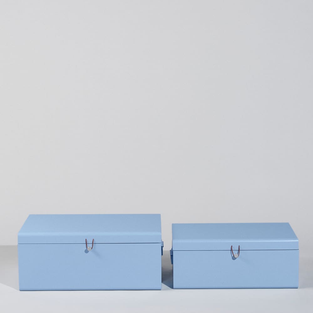 Malle en acier bleu — Beyit