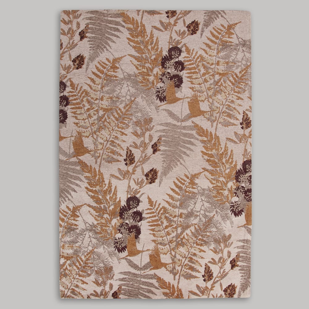 Tapis en coton recyclé tissé jacquard multicolore, 160x230 cm