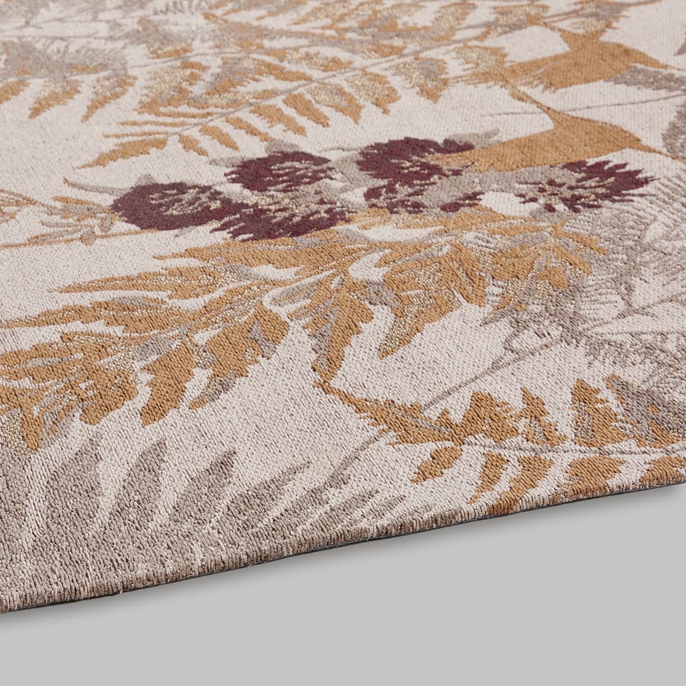 Tapis en coton recyclé tissé jacquard multicolore, 160x230 cm — vue 3