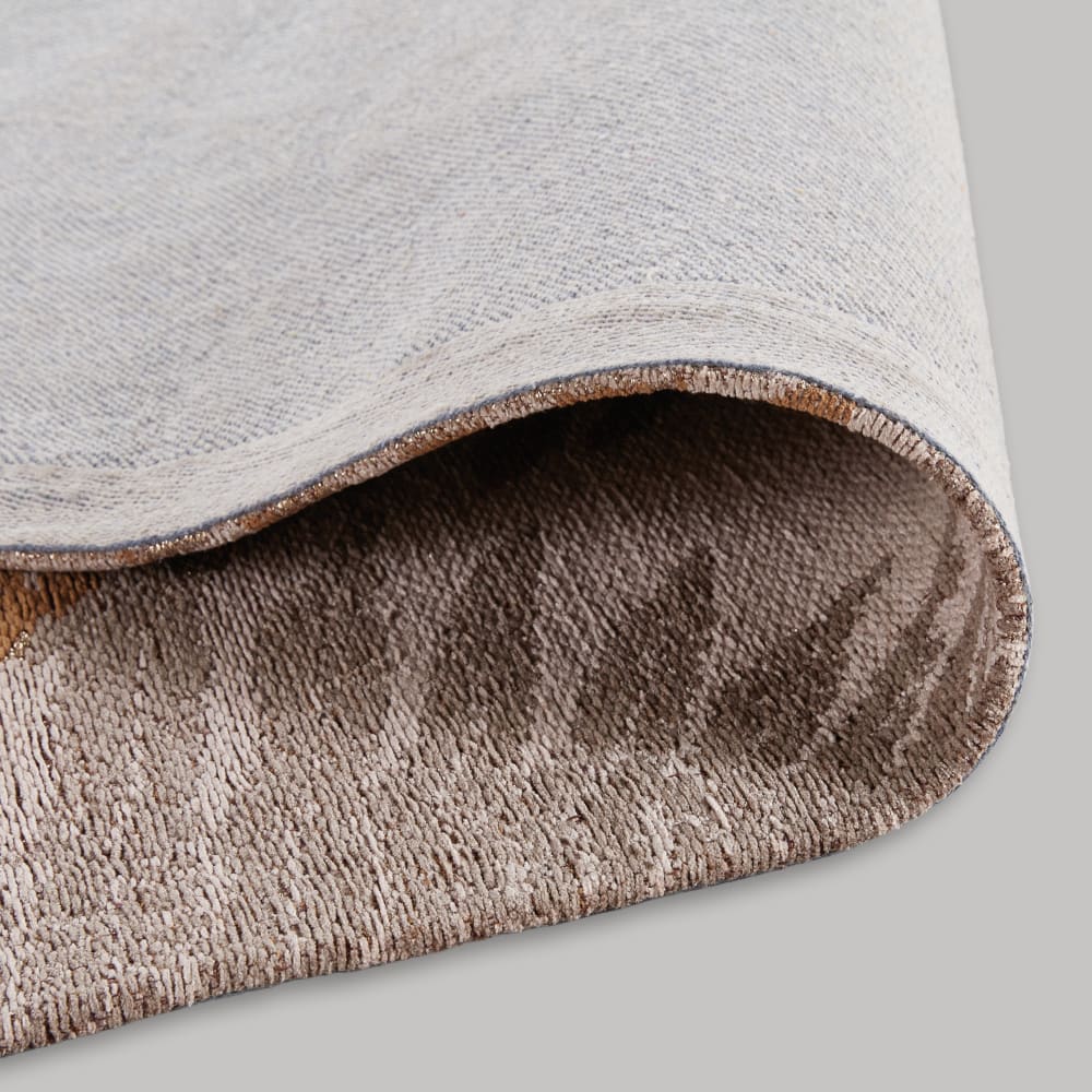 Tapis en coton recyclé tissé jacquard multicolore, 160x230 cm — vue 4