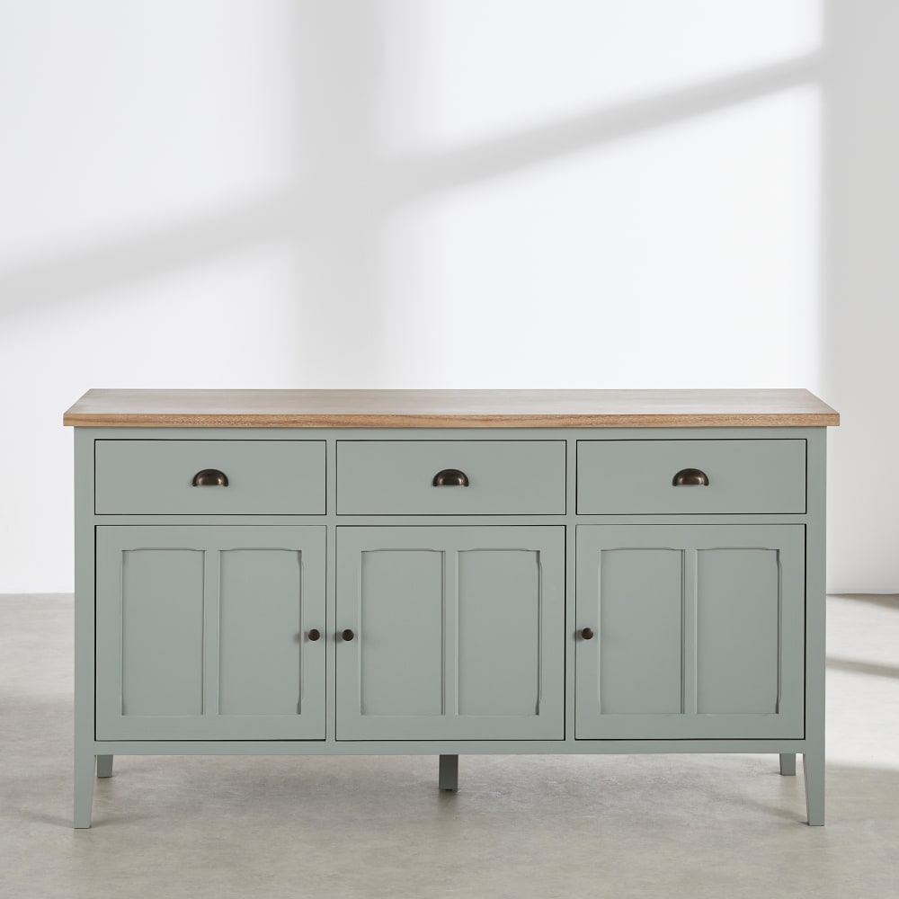 Buffet 3 portes 3 tiroirs, L155 cm — vue 3