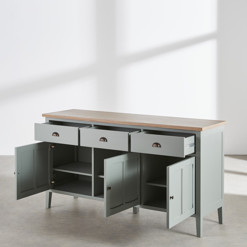 Buffet 3 portes 3 tiroirs, L155 cm — vue 4