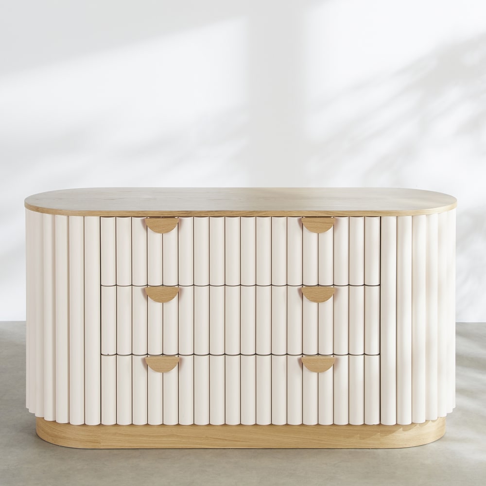 Commode bicolore, L146 cm