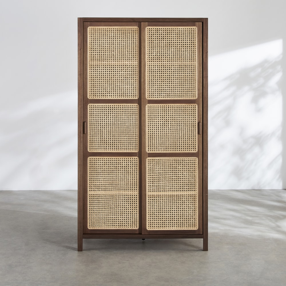 Armoire 2 portes coulissantes - placage