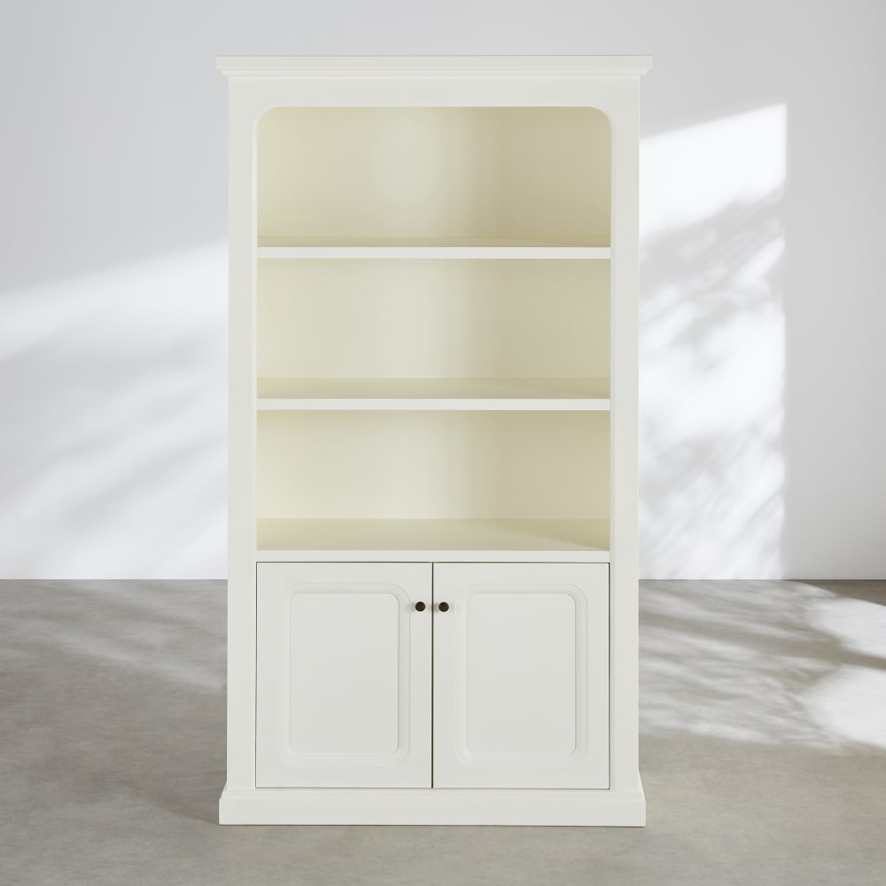 Cremefarbenes Bücherregal, 100 cm lang - Maisons Du Monde