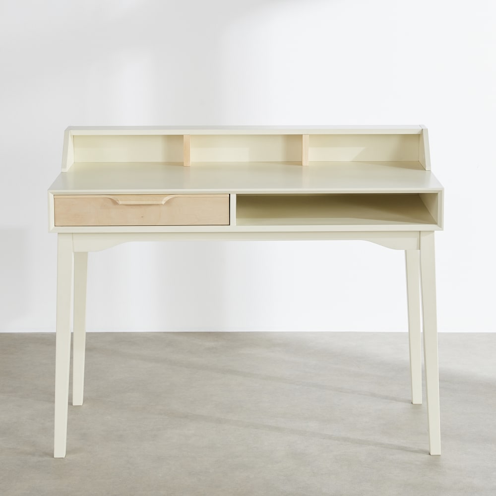 Cremefarbener Schreibtisch, 110 cm lang - Maisons Du Monde