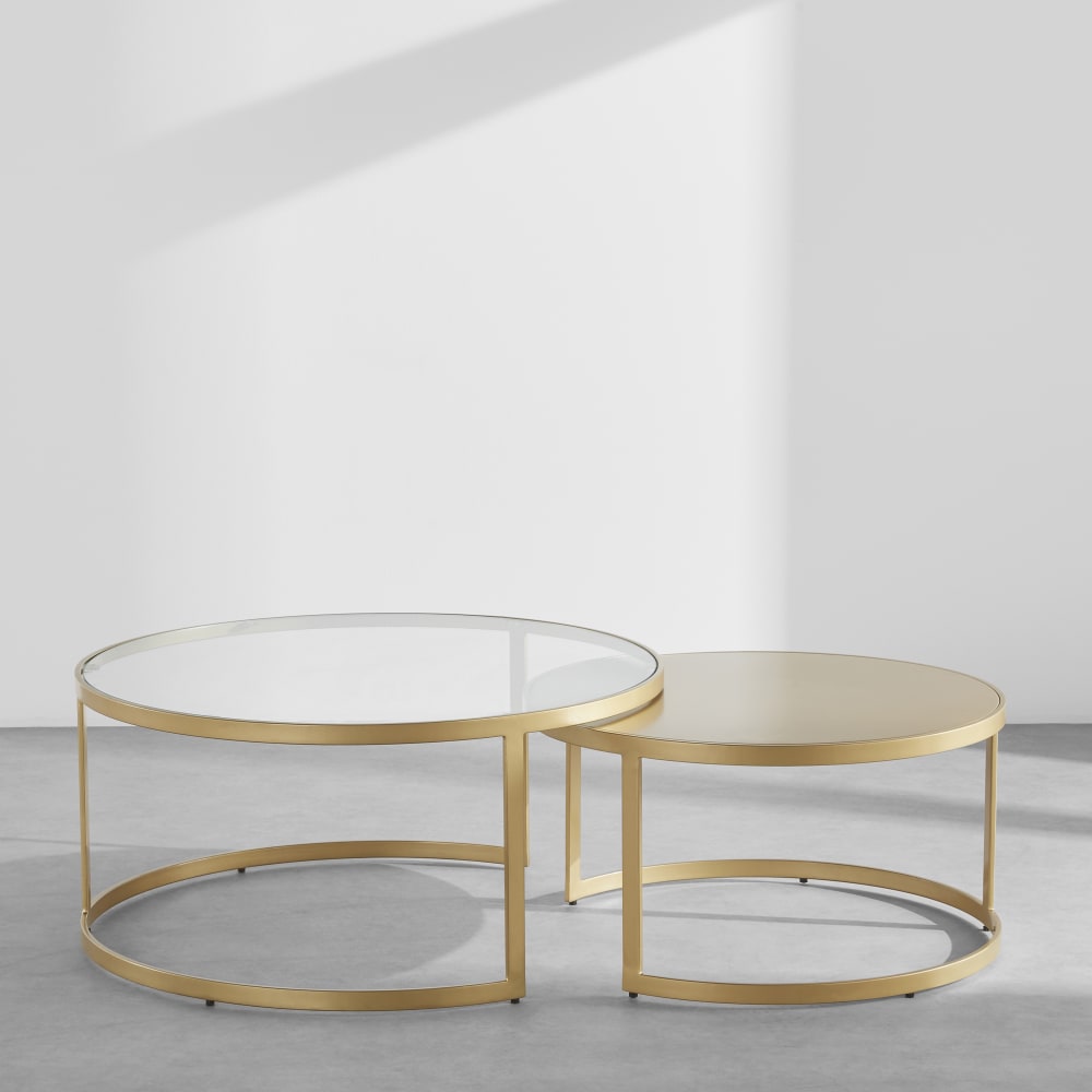 tables gigognes en acier