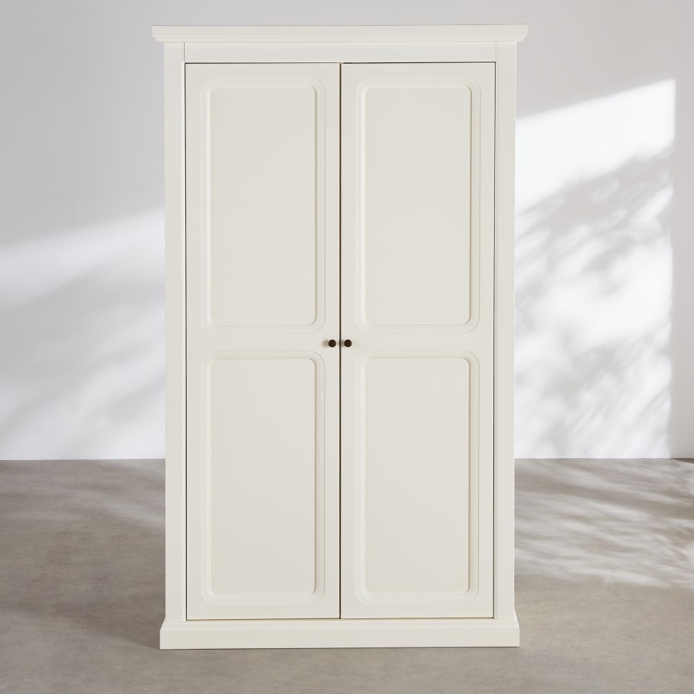 Armoire 2 portes écrue, L110 cm — vue 3