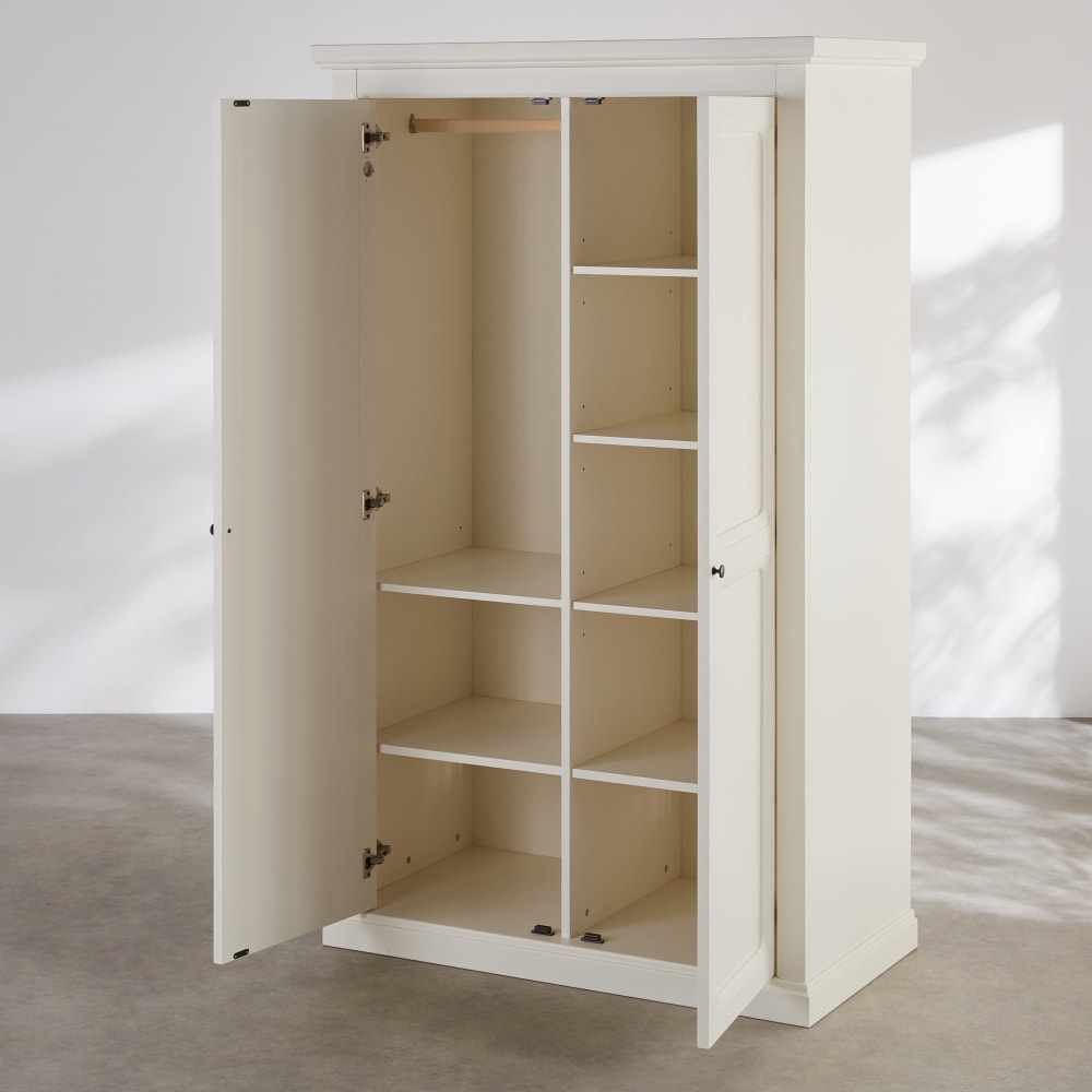 Armoire 2 portes écrue, L110 cm — vue 4