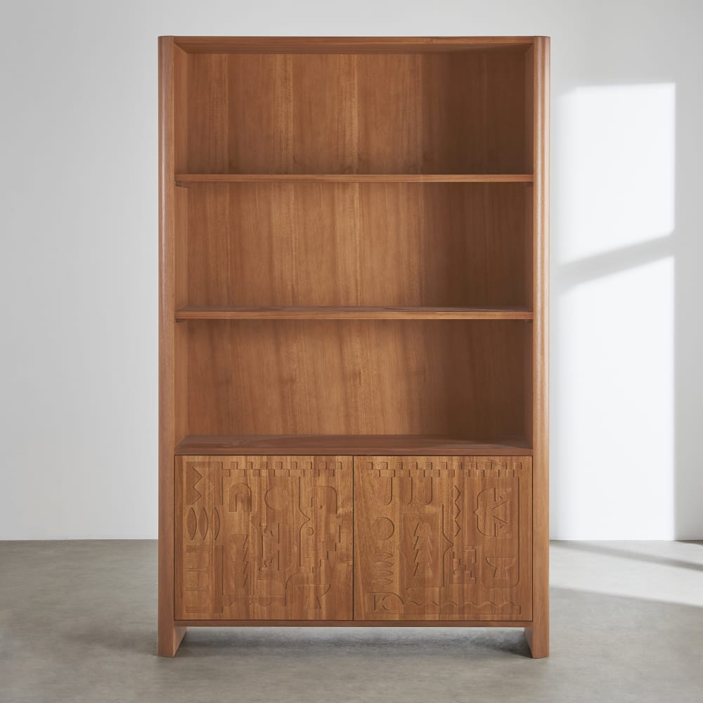 Bücherregal mit 2 Türen, B 127 cm - Maisons Du Monde