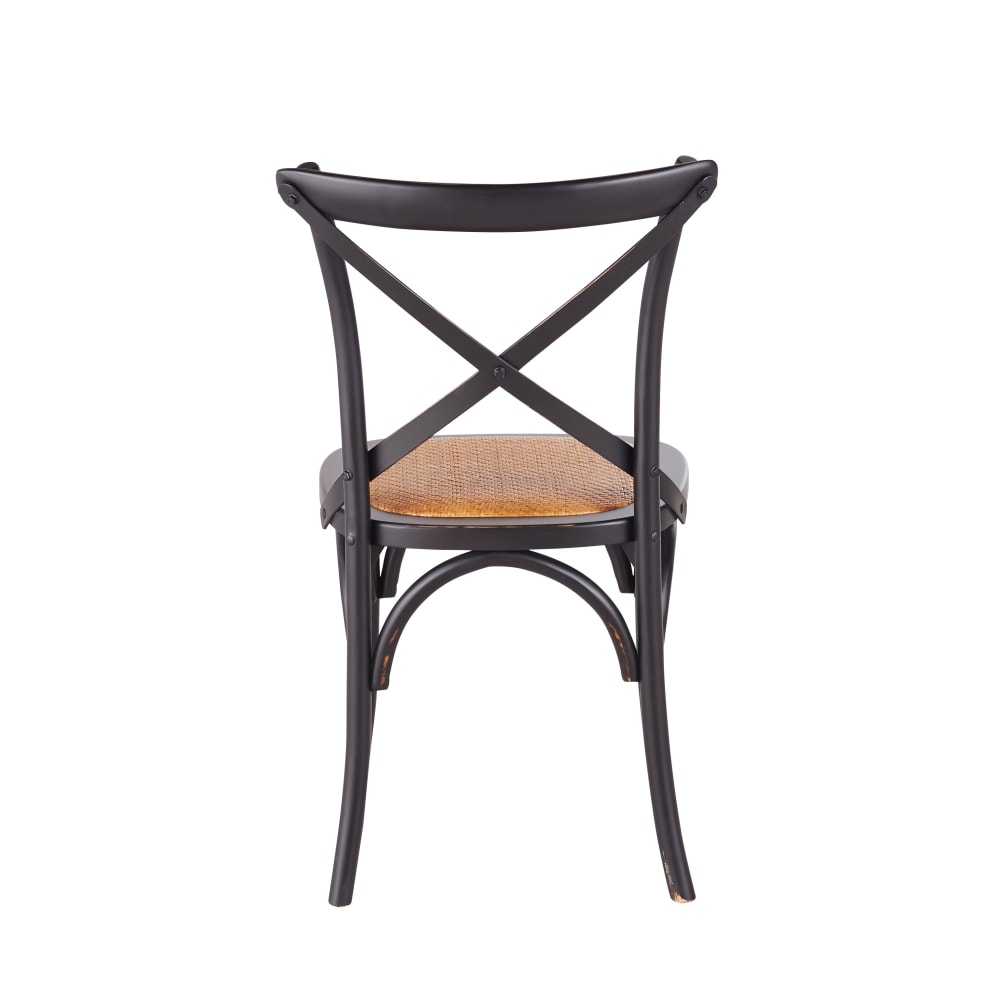 Chaise bistrot en rotin et bois de bouleau noir — vue 4