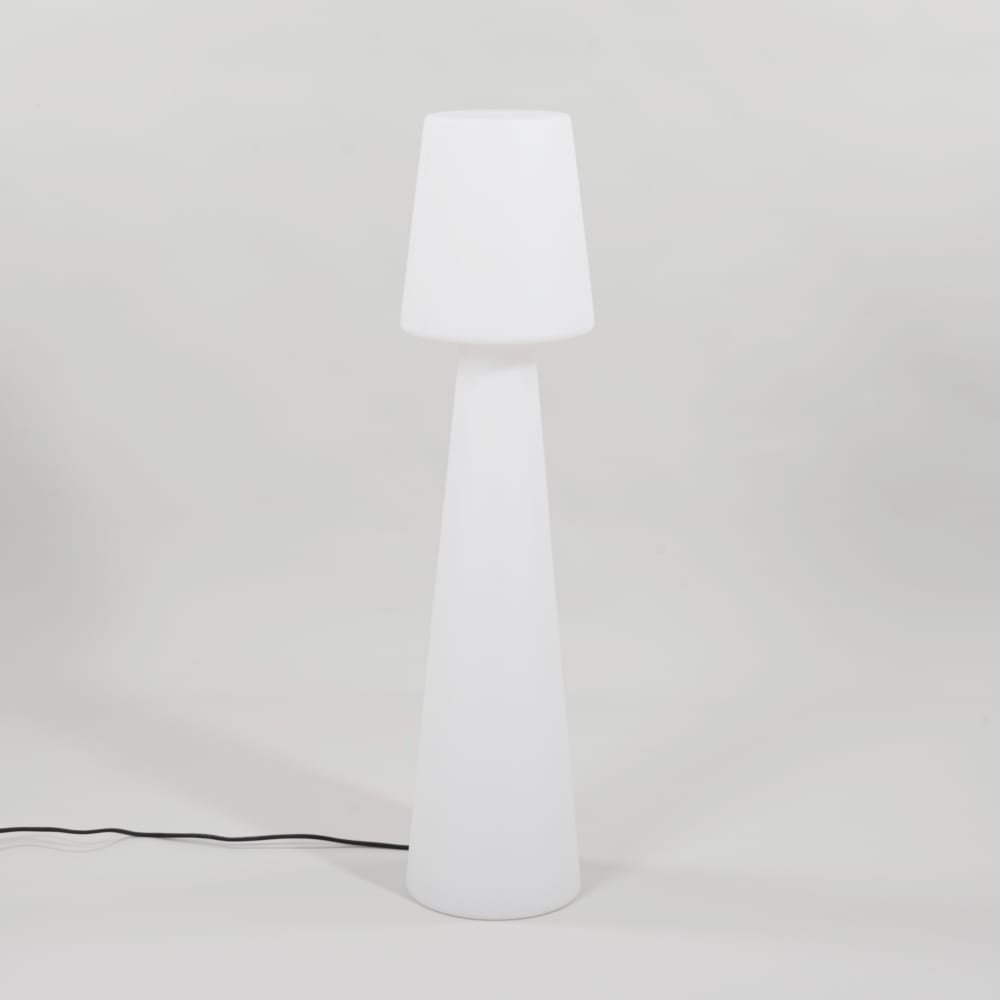 Lampadaire d'extérieur blanc H110