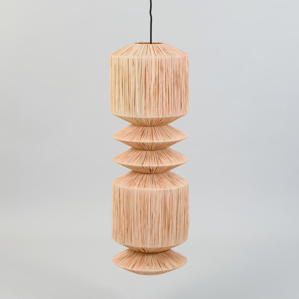 Suspension en raphia