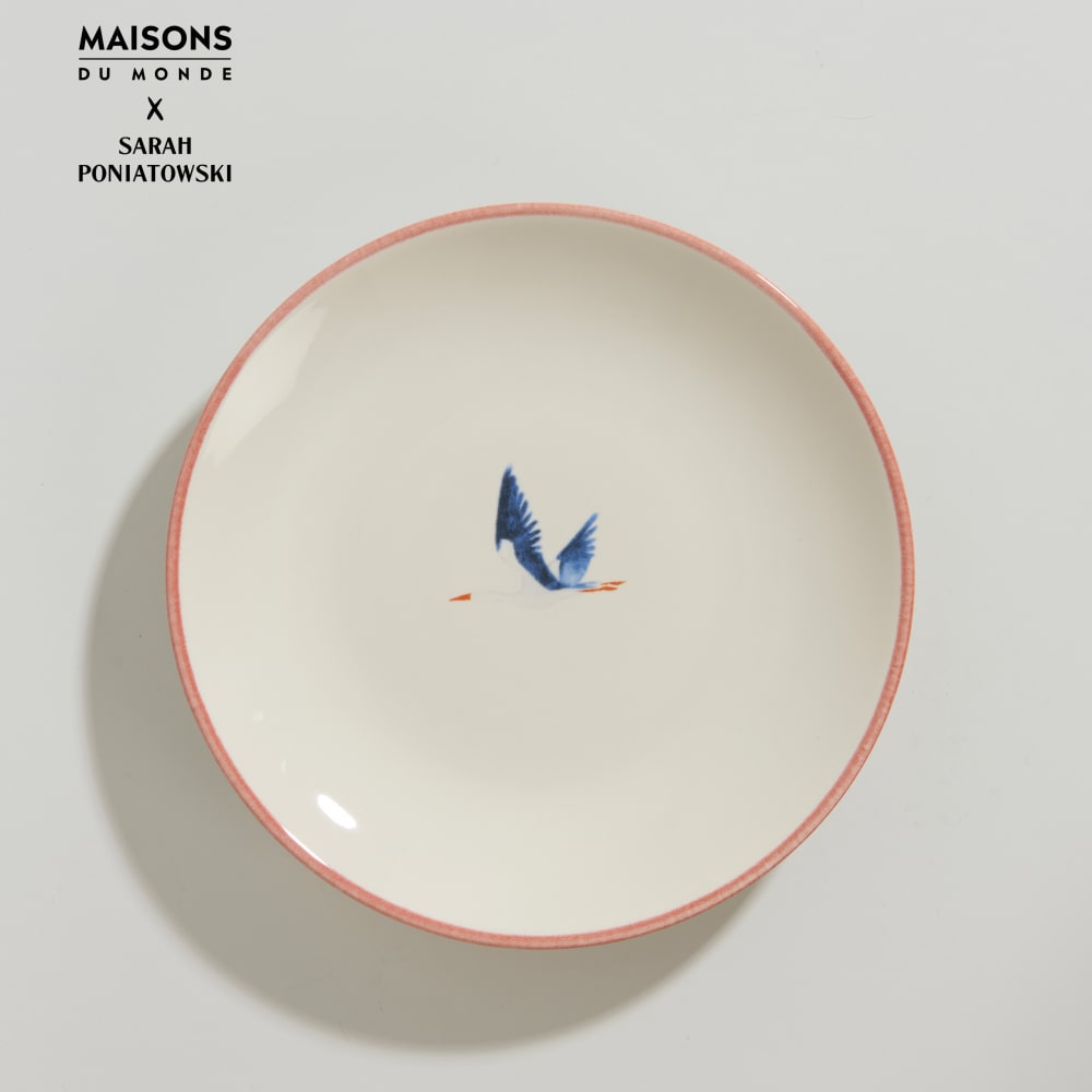 Plato de postre de gres crudo