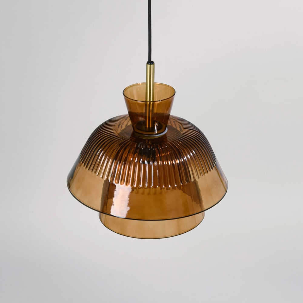 Suspension en verre ambré — vue 3
