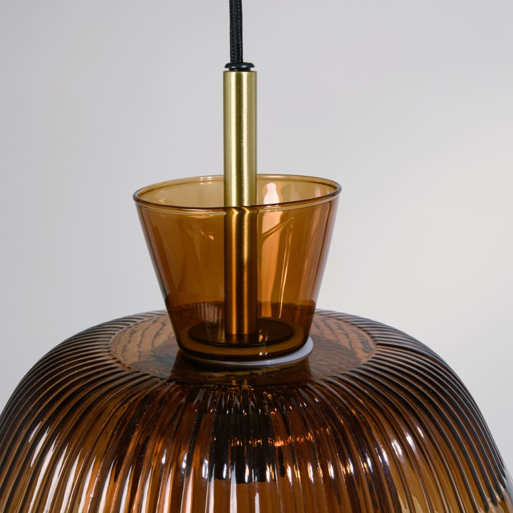 Suspension en verre ambré — vue 4