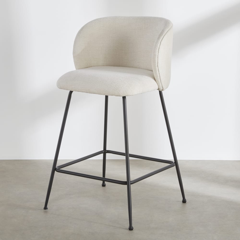 Lot de 2 chaises pour îlot central écrues, H66 cm — vue 3